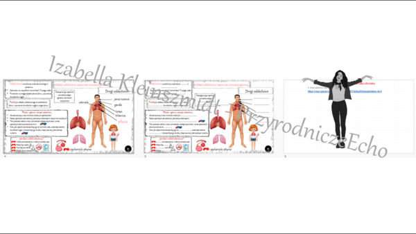 Minizestaw na temat „Układ oddechowy zapewnia wymianę gazową” – sketchnotka + karta pracy w power point + gratisowy link do prezentacji multimedialnej niekomercyjnej wykonanej w genial.ly do indywidualnego pobrania i użycia do celów niekomercyjnych. Przy