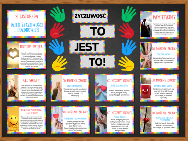 DZIEŃ ŻYCZLIWOŚCI I POZDROWIEŃ - 21 listopada - gazetka szkolna