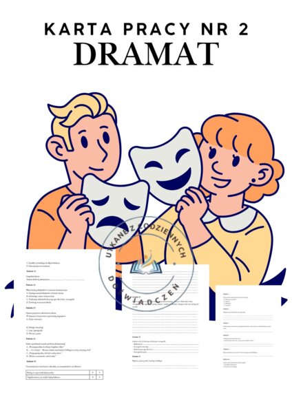 DRAMAT-Karta pracy nr 2 z kluczem odpowiedzi
