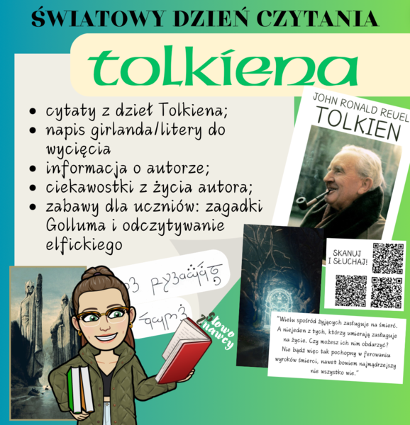 25 MARCA - ŚWIATOWY DZIEŃ CZYTANIA TOLKIENA - gazetka