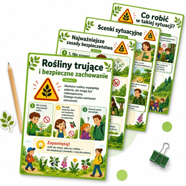 Rośliny trujące i bezpieczne zachowanie