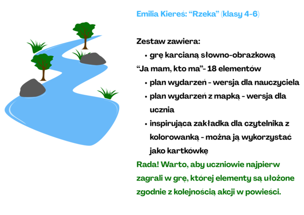 Rzeka Emilia Kiereś JA MAM KTO MA PLAN ZDARZEŃ MAPKA i Bonus