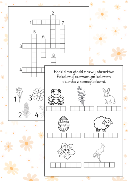 WKLEJKI wiosenne klasy 1-3 oraz zerówka