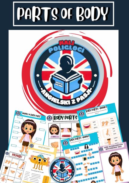 Pakiet materiałów + fiszki do tematu "Parts of body"