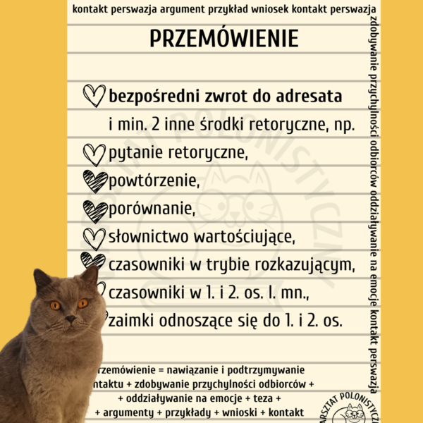 Przemówienie - notatka dla siódmo- i ósmoklasistów.