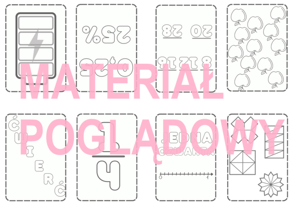 Książeczka ułamkowa - jedna czwarta. Ułamki zwykłe - klasa 4, 5