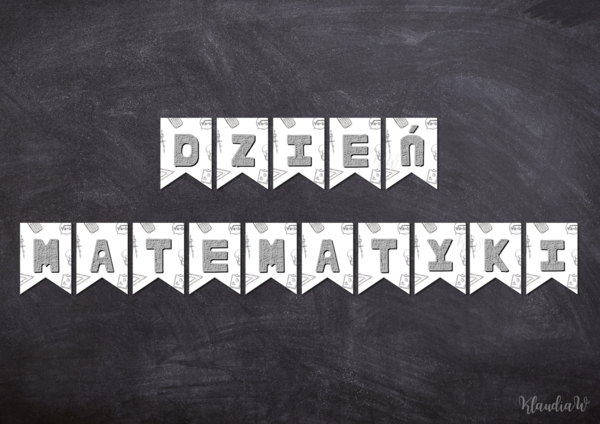 Dzień Matematyki - girlanda