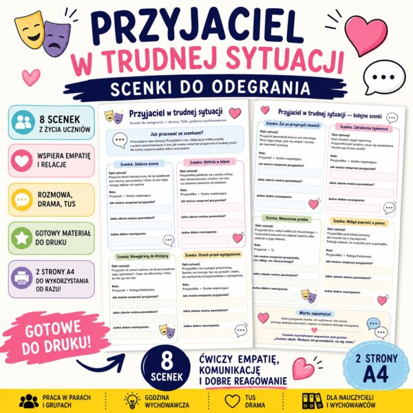 Scenki. Przyjaciel w trudnej sytuacji
