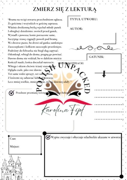 Zmierz się z lekturą "Pan Tadeusz" Adam Mickiewicz