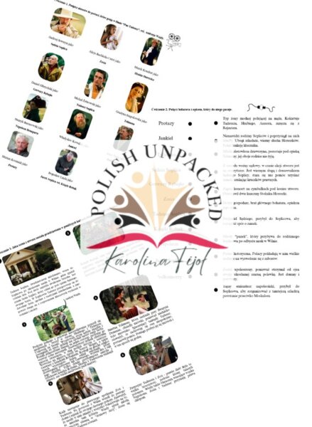 Karta pracy + odpowiedzi do filmu "Pan Tadeusz" reż. Andrzeja Wajdy, egzamin ósmoklasisty język polski źródło użytych fotografii Filmweb