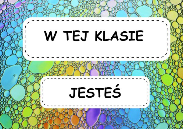 Dekoracja drzwi do sali lekcyjnej -wersja 1.