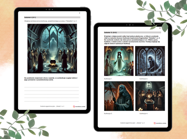 Zadania egzaminacyjne - "Dziady" cz. II Adam Mickiewicz - widmo złego pana, charakterystyka, egzamin ósmoklasisty, halloween