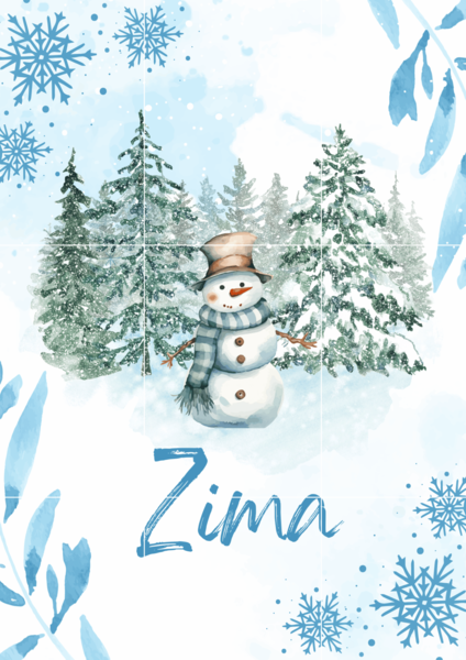 Zima- plakat
