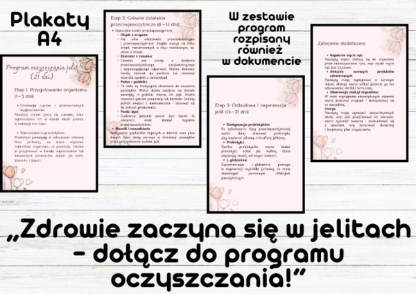 21-dniowy Program Oczyszczania Jelit – Twój Klucz do Zdrowia i Energii! - gazetka - edukacja zdrowotna