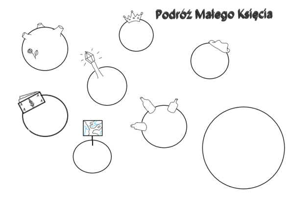 Karty pracy - "Mały Książę" A. de Saint - Exupery