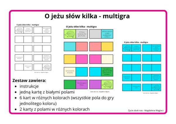 O jeżu słów kilka - multigra
