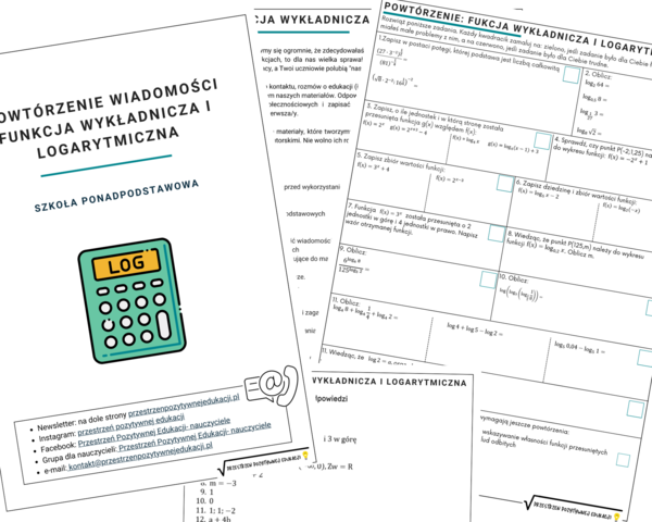 Funkcja wykładnicza i logarytmiczna - powtórzenie