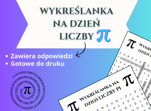 Wykreślanka z okazji Dnia Liczby Pi 🔢🧮