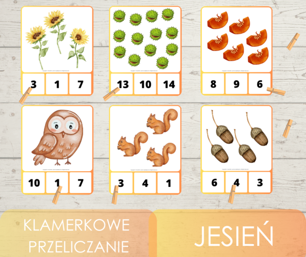 Klamerkowe przeliczanie - jesień