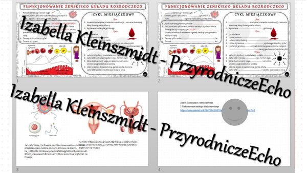 Minizestaw na temat „Funkcjonowanie żeńskiego układu rozrodczego” – sketchnotka + karta pracy w power point + gratisowy link do prezentacji multimedialnej niekomercyjnej wykonanej w genial.ly do indywidualnego pobrania i użycia do celów niekomercyjnych. 