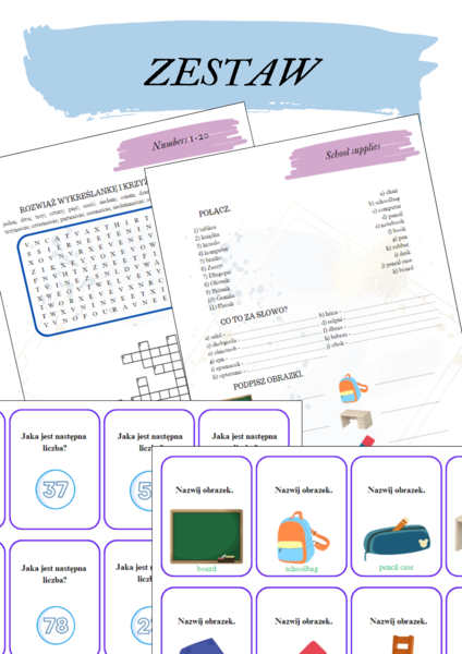ZESTAW BRAINY 4, UNIT 1 - KARTY PRACY, KARTY DO GIER