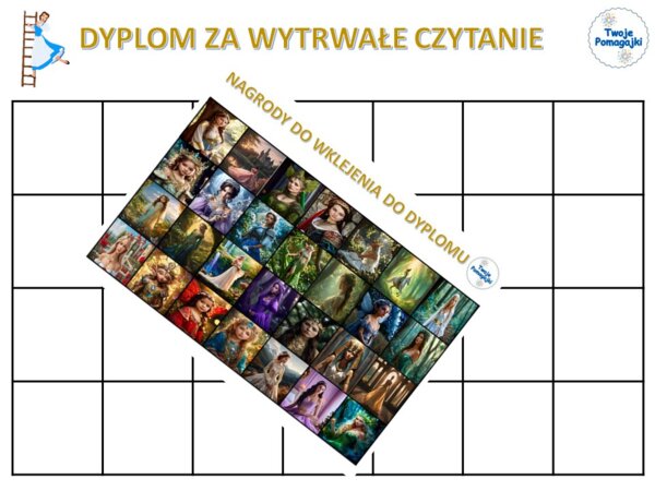 Dyplom za czytanie - księżniczki część 2