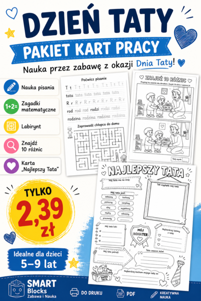 Karty pracy Dzień Ojca