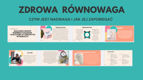 Edukacja Zdrowotna- PREZENTACJA- ZDROWA RÓWNOWAGA- CZYM JEST NADWAGA I JAK JEJ ZAPOBIEGAĆ – kl 6- 17 SLAJDÓW PDF