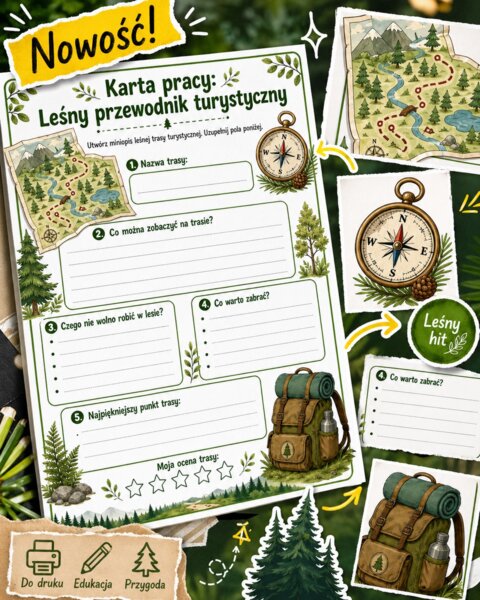 Leśny przewodnik turystyczny