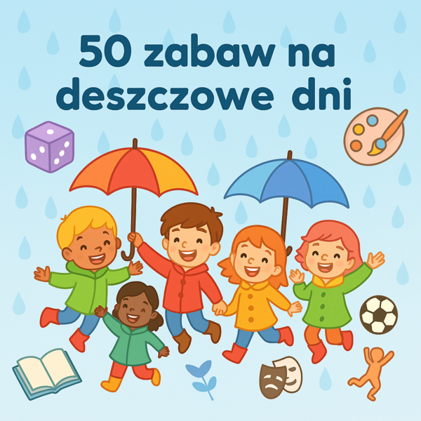 50 zabaw, które pokochają dzieci w deszczowe dni