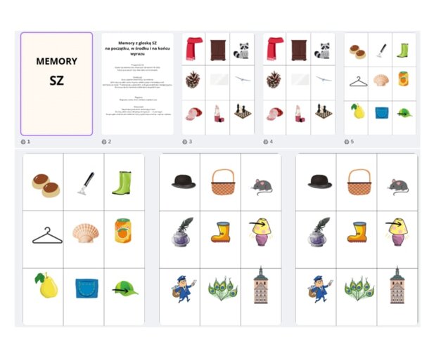 Memory z głoską sz