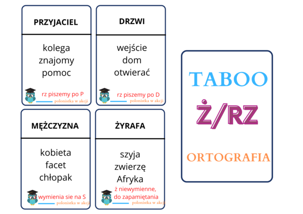 Taboo ortograficzne z Ż/RZ