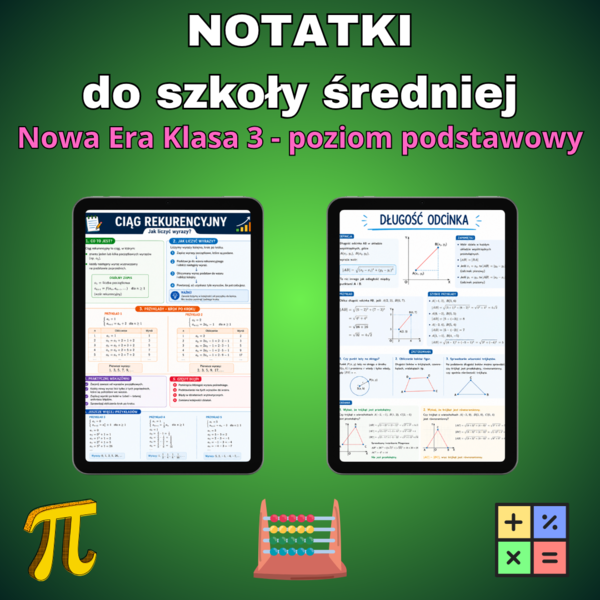 Notatki z matematyki do 3 klasy - Nowa Era 3P