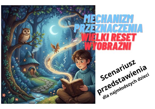 Scenariusz przedstawienia -Mechanizm przeznaczenia i wielki reset wyobraźni
