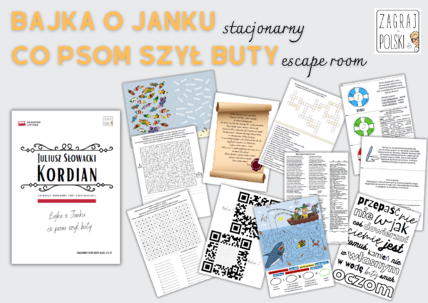 Bajka o Janku co psom szył buty – stacjonarny escape room [Narodowe Czytanie 2024 – „Kordian” J. Słowackiego]