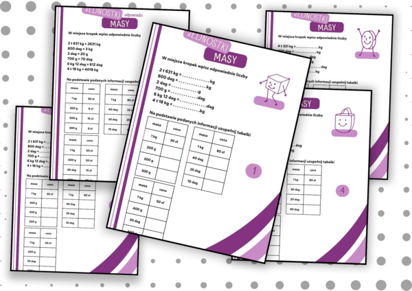 Jednostki masy kl. 4 i 5