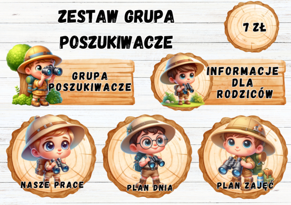 ZESTAW GRUPOWY GRUPA "POSZUKIWACZE"