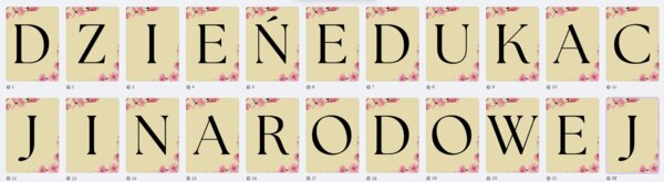 DZIEŃ EDUKACJI NARODOWEJ - GIRLANDA