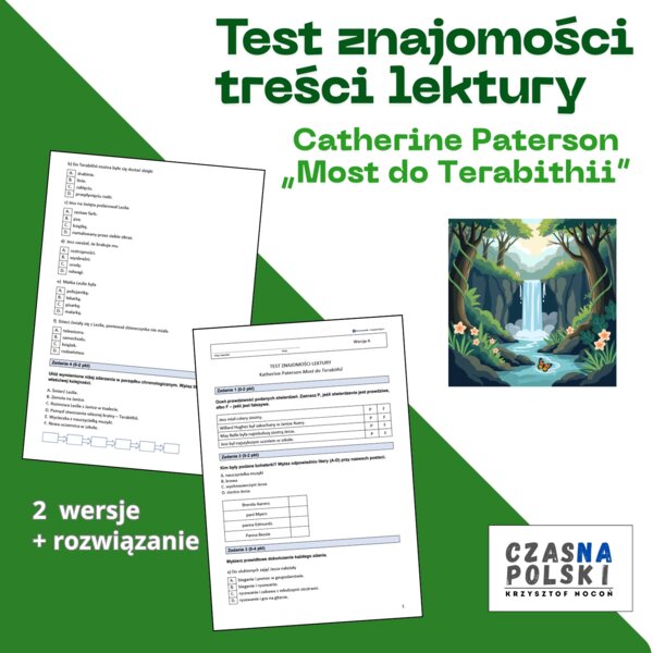"Most do Terabithii" - test znajomości lektury