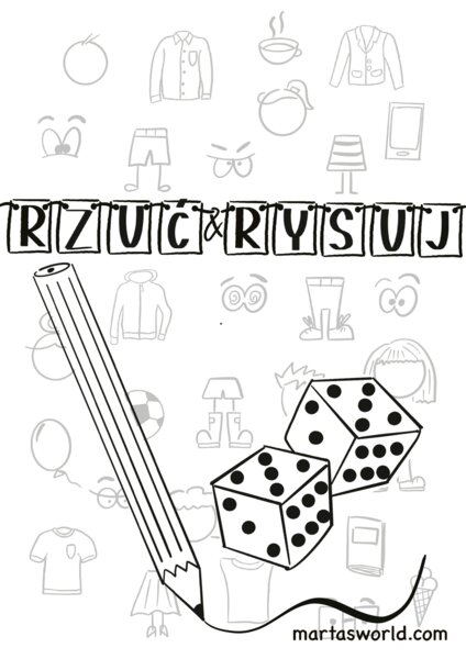 🎲✏️ Rzuć i Rysuj – Kreatywna Gra Rysunkowa! 🎨🧠