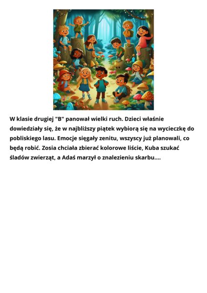 Czytanie ze zrozumieniem, klasa 2-3, edukacja specjalna.