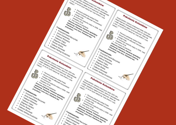 POKOLENIE KOLUMBÓW - wklejka