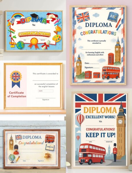 Dyplomy angielskie / English Diploma na zakończenie Roku
