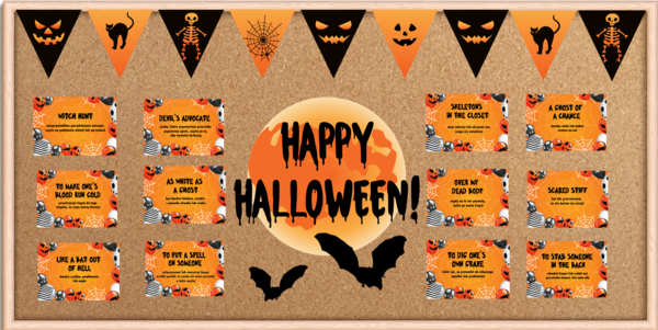 Gazetka anglojęzyczna na Halloween
