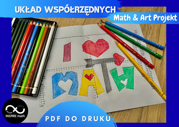 Układ Współrzędnych (zaznaczanie punktów) – I love Math. Matematyka + Sztuka na Walentynki.