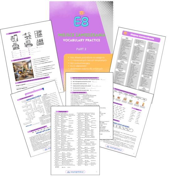 Egzamin Ósmoklasisty. Vocabulary Practice. Dział: Miejsce zamieszkania