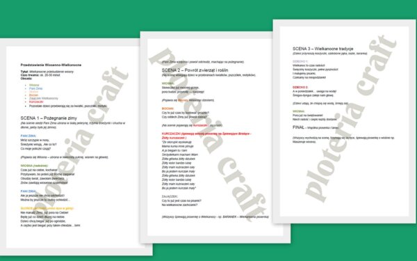 Scenariusz przedstawienia wiosna- wielkanoc (podgląd)