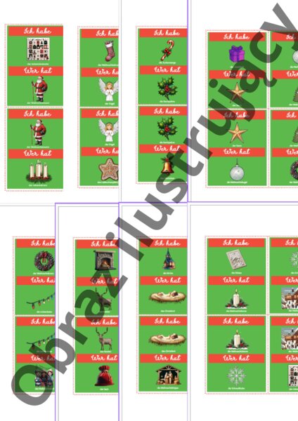 Weihnachten Ich habe ...wer hat