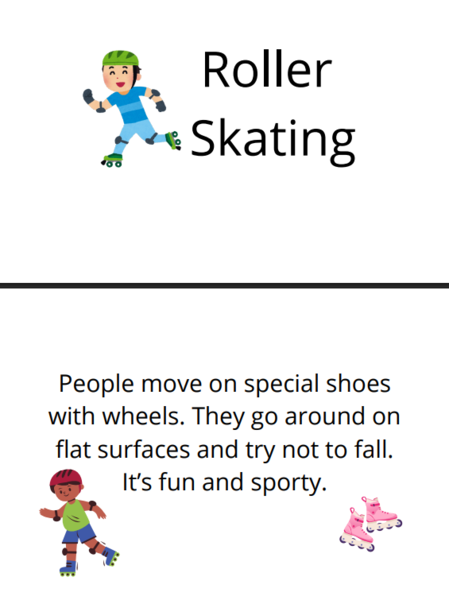 Fiszki do druku Sporty A2