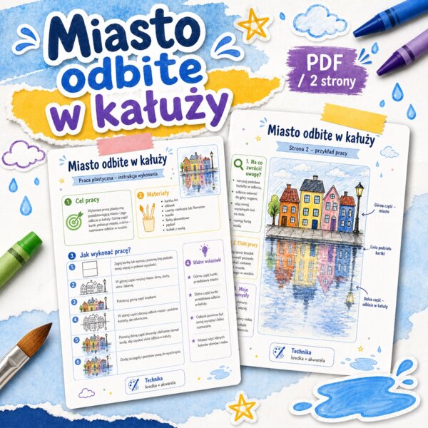 Miasto odbite w kałuży